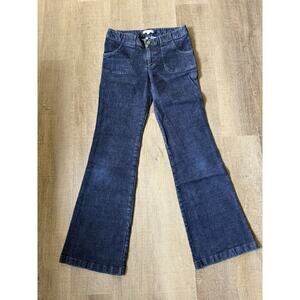 Emerson Made Jeans Dark Wash Mid Waist Flare Leg Boot Cut Jeans Size 26